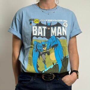 Baby blue batman graphic tee- M